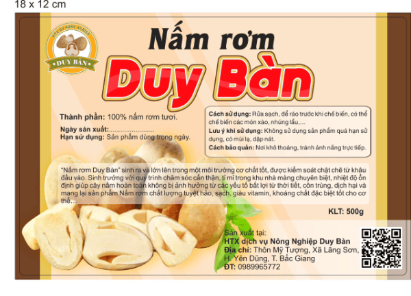Nấm rơm Duy Bàn
